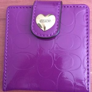 A Coach cosmetic double sided mirror